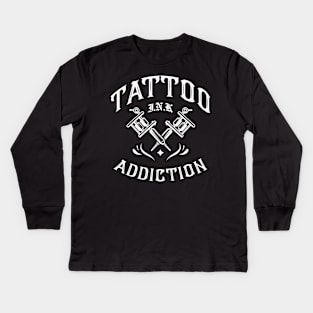 Tattooed Ink Addiction Kids Long Sleeve T-Shirt